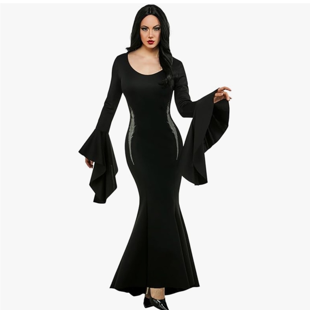 Morticia Addams Costume Dress Wednesday XL 14-16 Addams family